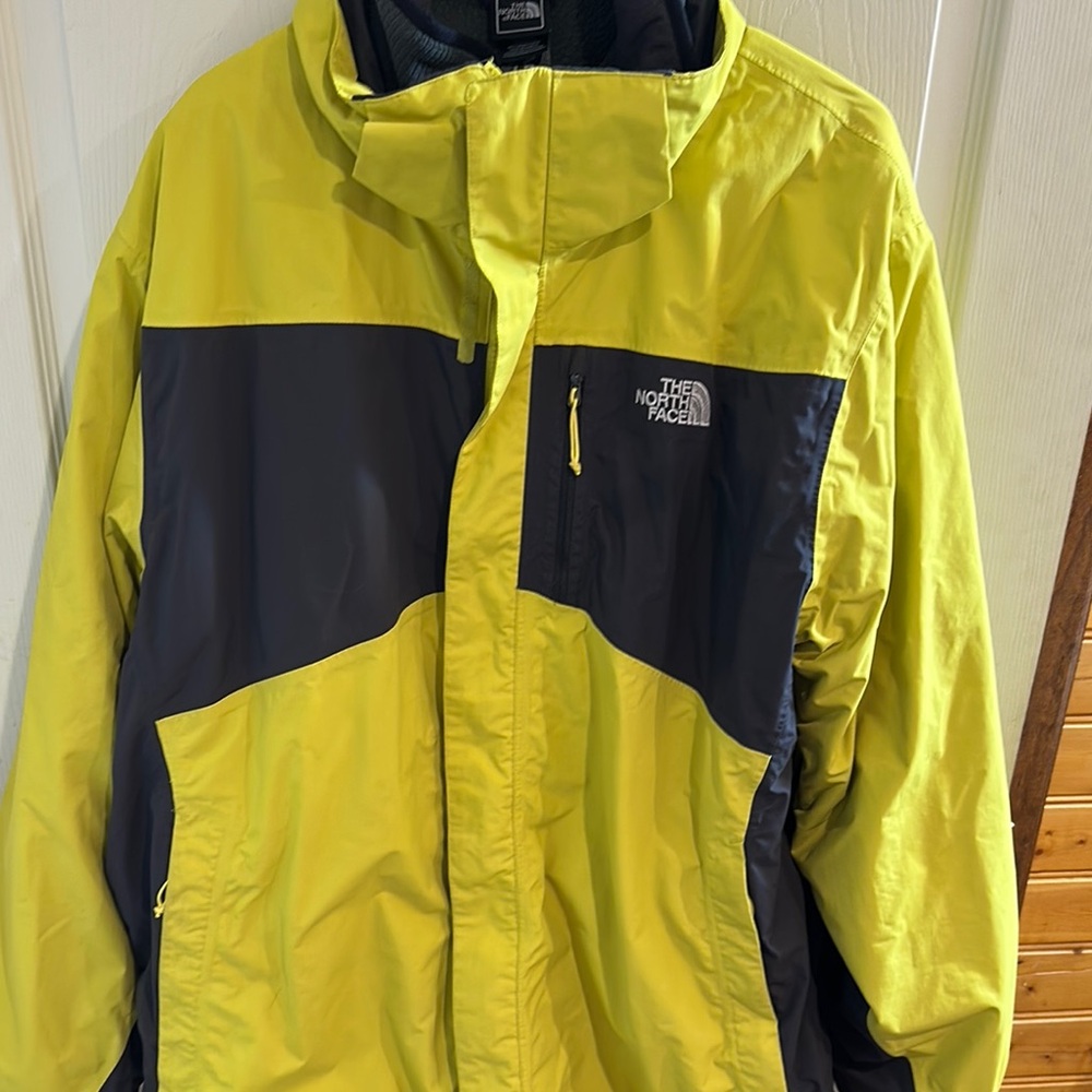 The North Face Yellow and Black Performance Jacket